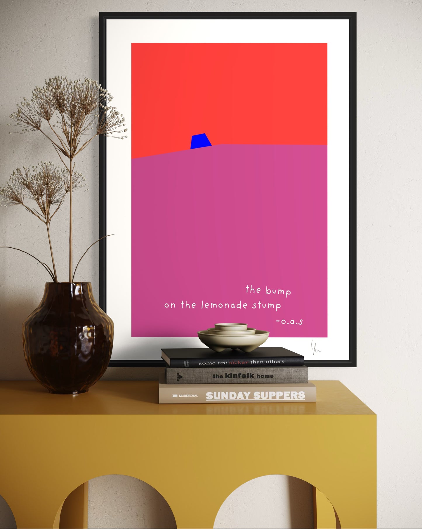 THE LEMONADE STUMP ART PRINT-WALL ART