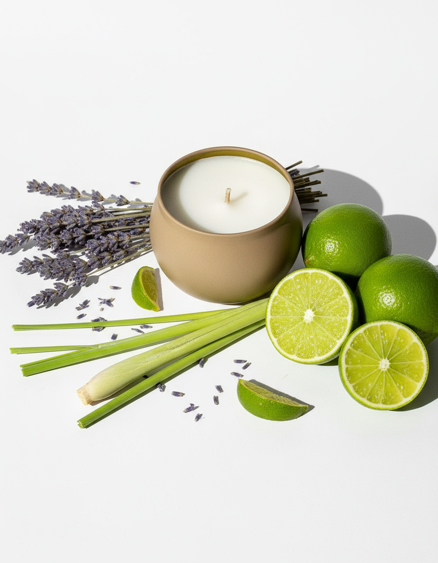 MINI SCENTED TRAVEL CANDLE: SAVANNAH DAZE WITH COTTON WICK