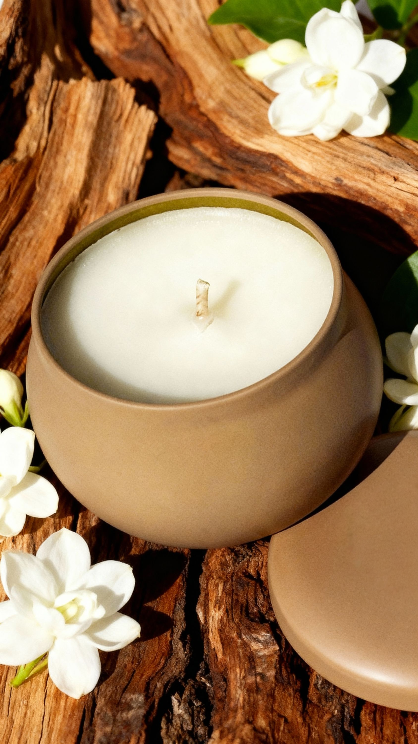 MINI SCENTED TRAVEL CANDLE: GANJA SUEDE WITH COTTON WICK
