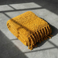 CHUNKY KNIT CHENILLE BLANKET WITH FRINGE